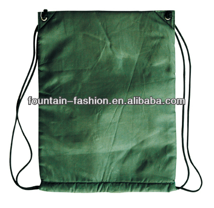 Green Reusable Promotional Shopping Waterproof Drawstring Bag