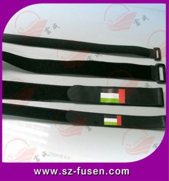Oem 100% Nylon Book Carry Strap Customised , Woven Strap Tie Velcro