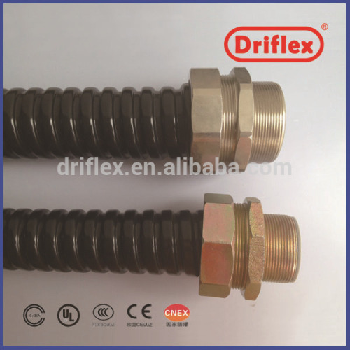 interlocked vj flexible metal conduit/ interlocked pvc coated conduit/ interlocked flexible metal conduit