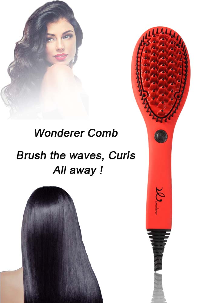 Hair straightener Brush