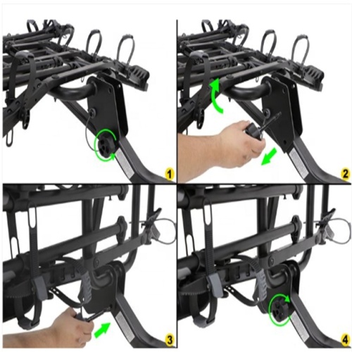 4 Bike Trunk Mount Rear Car Rack