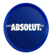 PP/PS/ABS Dia 37cm *2.6cm Plastic round barware serving tray/anti-skid anti-slip tray