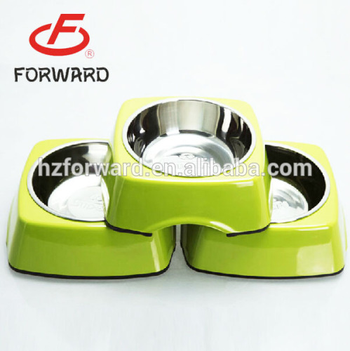 wholesale square shape dog bowl stainless steel