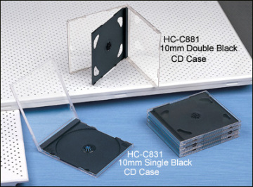 10mm black cd cases