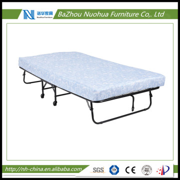 Folding Metal Guest Bed with 5" Mattress