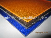 Colorful decorative embossed polycarbonate sheet