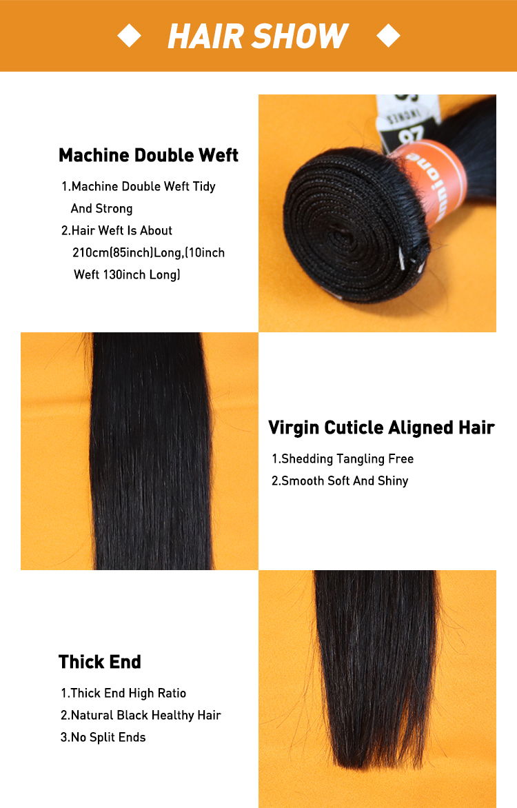 Silk unprocessed raw cuticle aligned indian human virgin lace closure frontal kks natural remy hair extensions for bundles