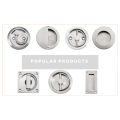 Stainless Steel Round Shape Furniture Concealed Flush Pulls