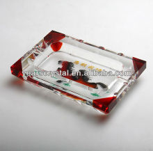crystal cigar ashtray 3D Laser Engraved Crystal Crafts (G-396)