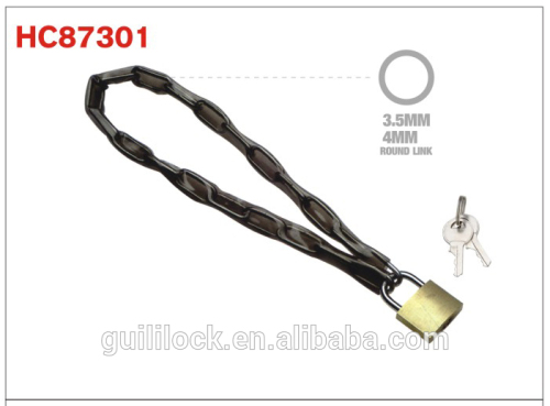 Anti-theft Chain Lock,Padlock,Bicycle Lock with Pad Lock HC87301