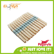 Pvc Dip mini wooden clothes pin wooden pegs