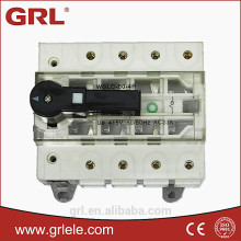IEC approved 125A 3P 4P red copper briding bar isolator switch