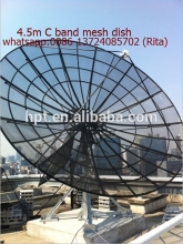 4.5m aluminium C band mesh dish 4m to 5m mesh dish