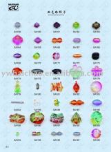 beads(sample card) beaded cards plastic beads