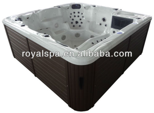 121 jets square acrylic outdoor SPA hot tub made in china