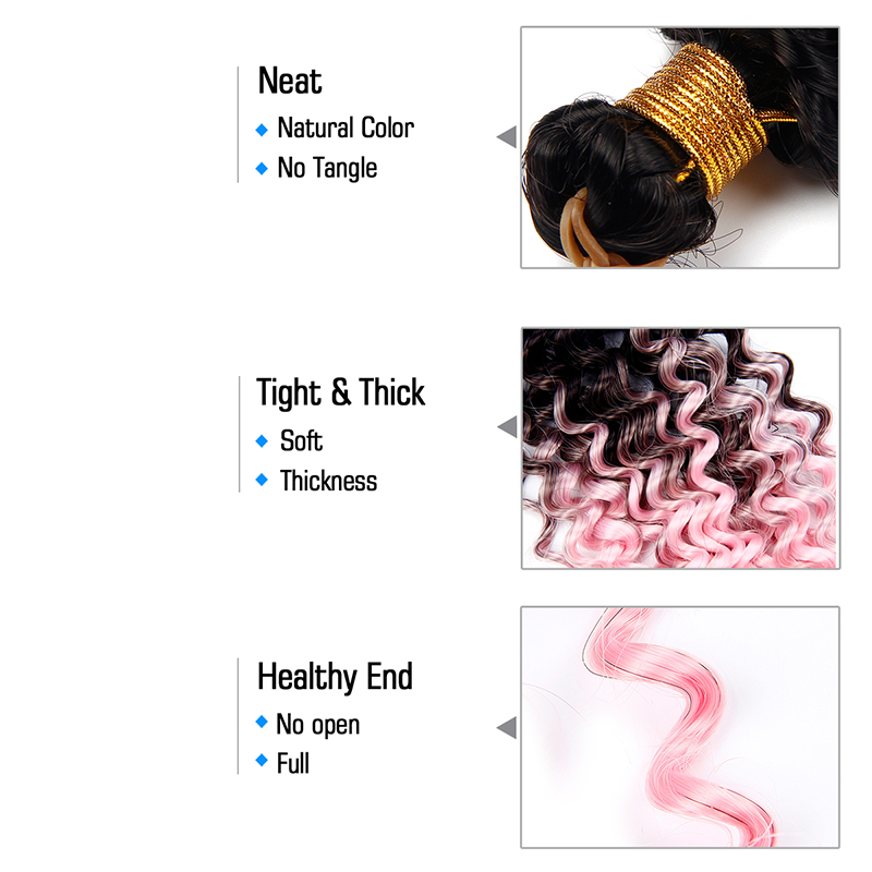 Aisi Hair Wholesale Manufacturer Fluffy Hair Extensions Crochet Braids Loose Curly Wave Pre Looped Synthetic Braiding Hair