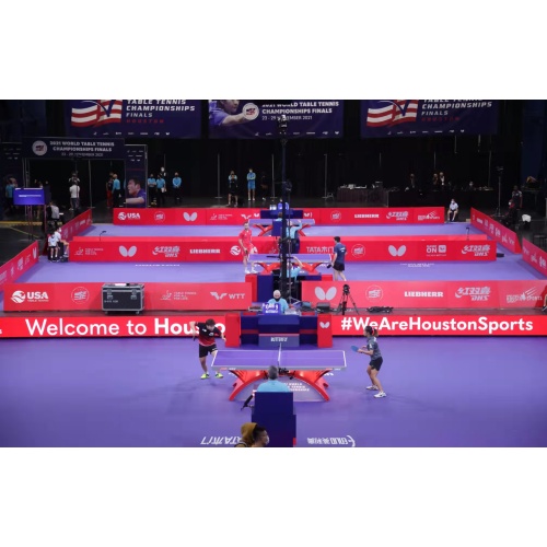 PVC ITTF goedgekeurde indoor tafel tennisbodem sportmat