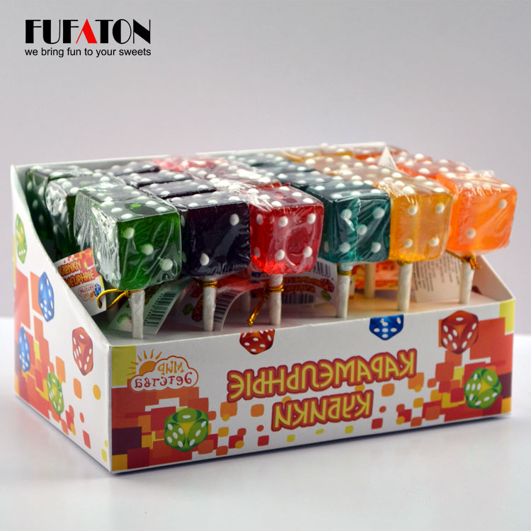 Hand Decorated Dice Lollipop for Wholesale
