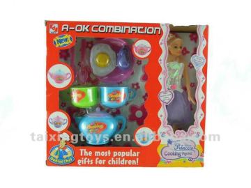 plastic children cooking set