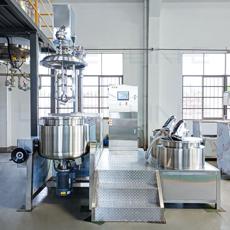 Small scale Vacuum homogenizing emulsifier machine for body/face/facial cream making machine