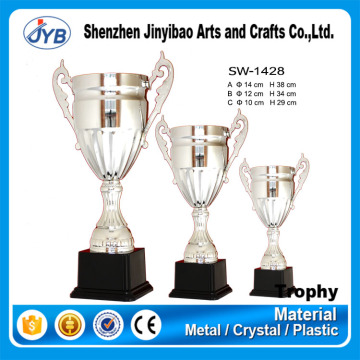 Sports Theme and Souvenir Use Custom Silver Metal Trophy Cup