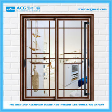 Flexible fluorocarbon soundproof aluminum sliding door