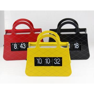 Elegante bolso de mano Divertido Flip Clock