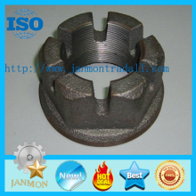 Hex Slotted / Castle Nuts,Hexongal slotted nut,Black oxide slotted nut,Grade 8.8 castle nut,Grade 10.9 castle nuts