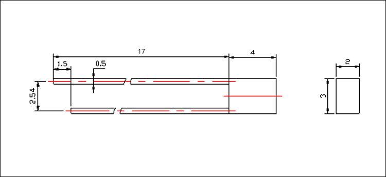 orange Rectangular LED