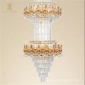 Hot crystal staircase chandelier for home decorations High luxury staircase chandelier