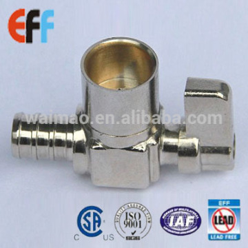 Angle Mini Ball Valve PEX and Copper with CSA crtificated