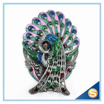 Peacock design princess hand mirror desktop mirror