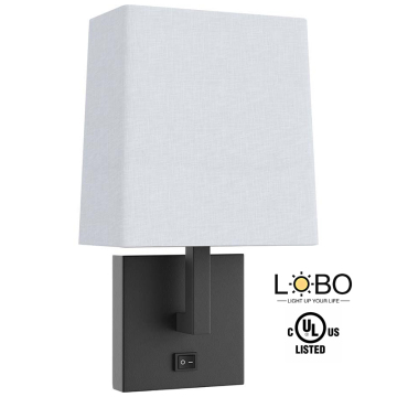 UL Listed IHG Candlewood Suites Collection Hotel King Guestroom Single Headboard Wall Light