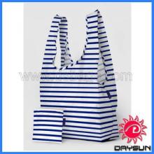 Promotion foldable strip plastic shopping bagas