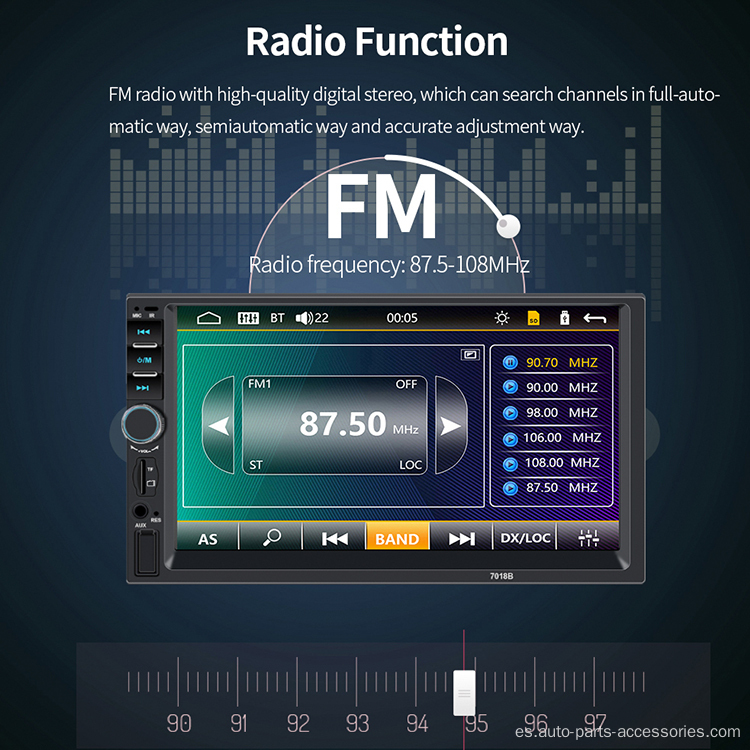 Radio de automóviles del sistema Android multimedia universal