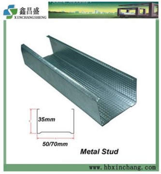 Galvanized C channel for partition wall