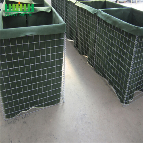 พีวีซีเคลือบ gabion Hesco Barrier gabion หินกรง