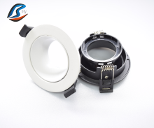 Aluminum MR16 Downlight Holder Round Recessed GU10 Downlight Frame