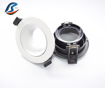 Aluminum MR16 Downlight Holder Round Recessed GU10 Downlight Frame