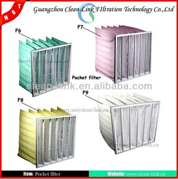 G4 F5 F6 F7 F8 F9 Bag Air Filters Media for HVAC Systems