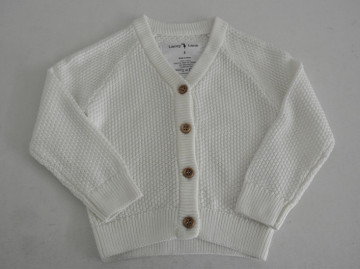 Fashion baby mossstitch knit cardigan sweaters