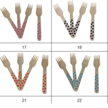 Hotsale Customized Colorful Disposable Wooden Kitchenware