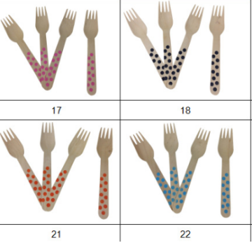 Hotsale Customized Colorful Disposable Wooden Kitchenware