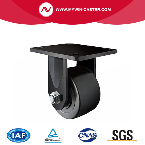 Medium Heavy Duty Low Gravity Plate Rigid Nylon Caster Wheel