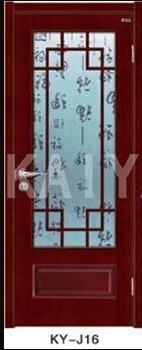 Good quality flush door with glass