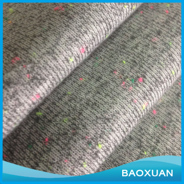 80 Polyester 13 Rayon 7 Cotton knickerbocker yarn french terry fabric looped pile for clothing