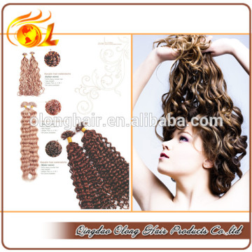 Wholesale 5A grade human keratin hair , High quality v tip keratin hair, human keratin hair