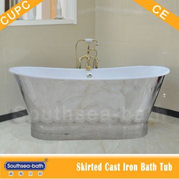 skirted cast iron antique bathtub