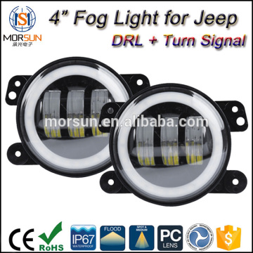 4 inch halo drl fog light led jeep fog lights