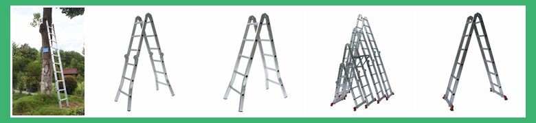 330lb heavy load capacity aluminium extension ladders triple